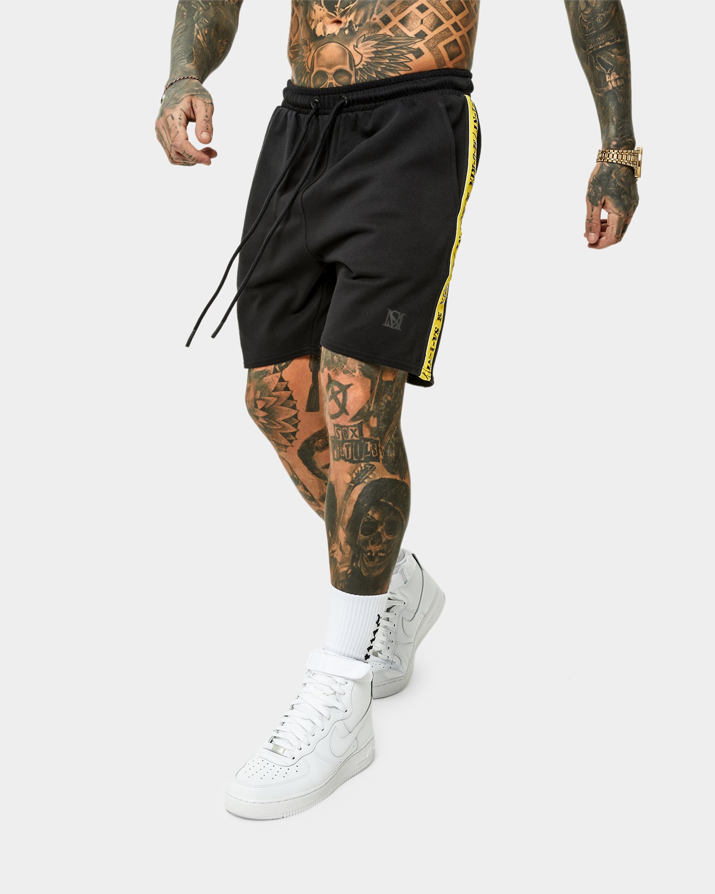 Saint Morta Monolith Sport Track Shorts Black/Yellow、mySite、zt4zffjzw