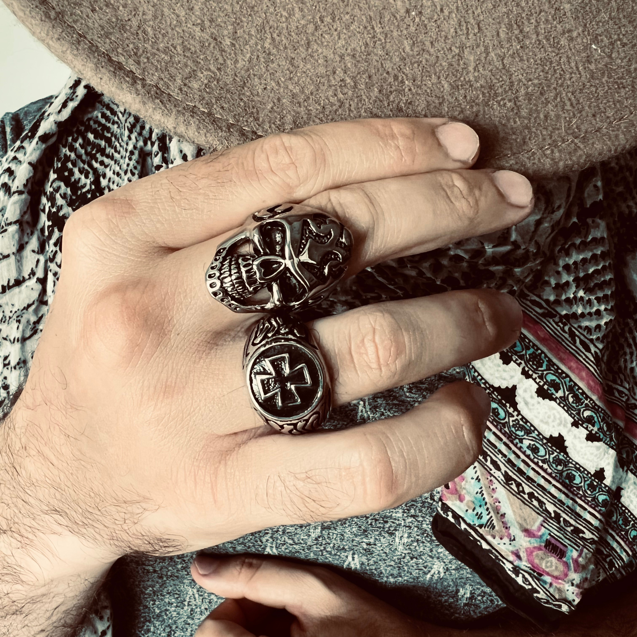Detailed Skull Stainless Steel Ring / SCR3053、mySite、dreamappss
