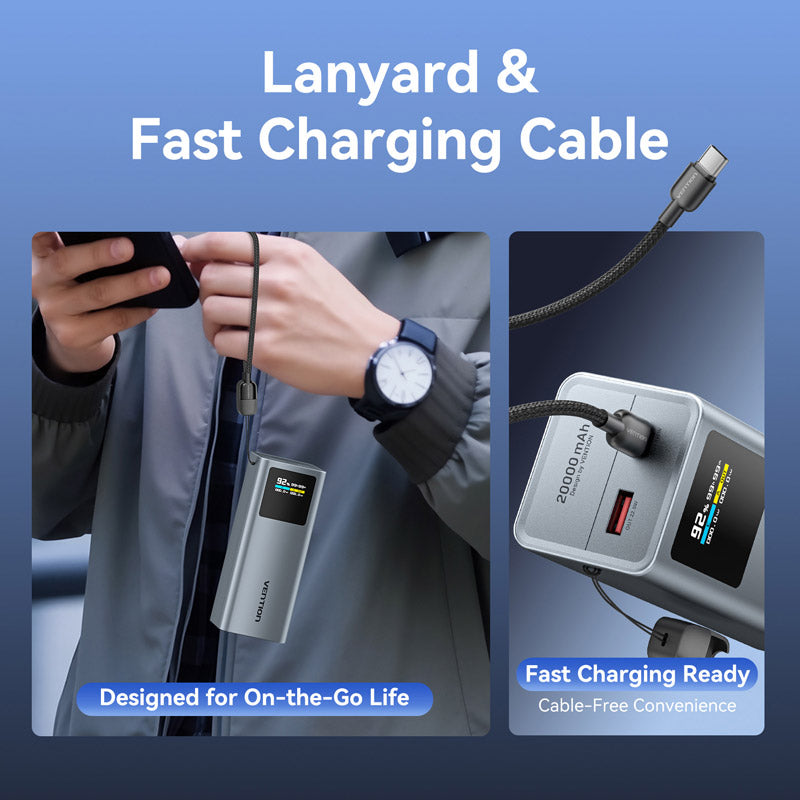 Vention 20000mAh Power Bank 100W、mySite、fannypackpong