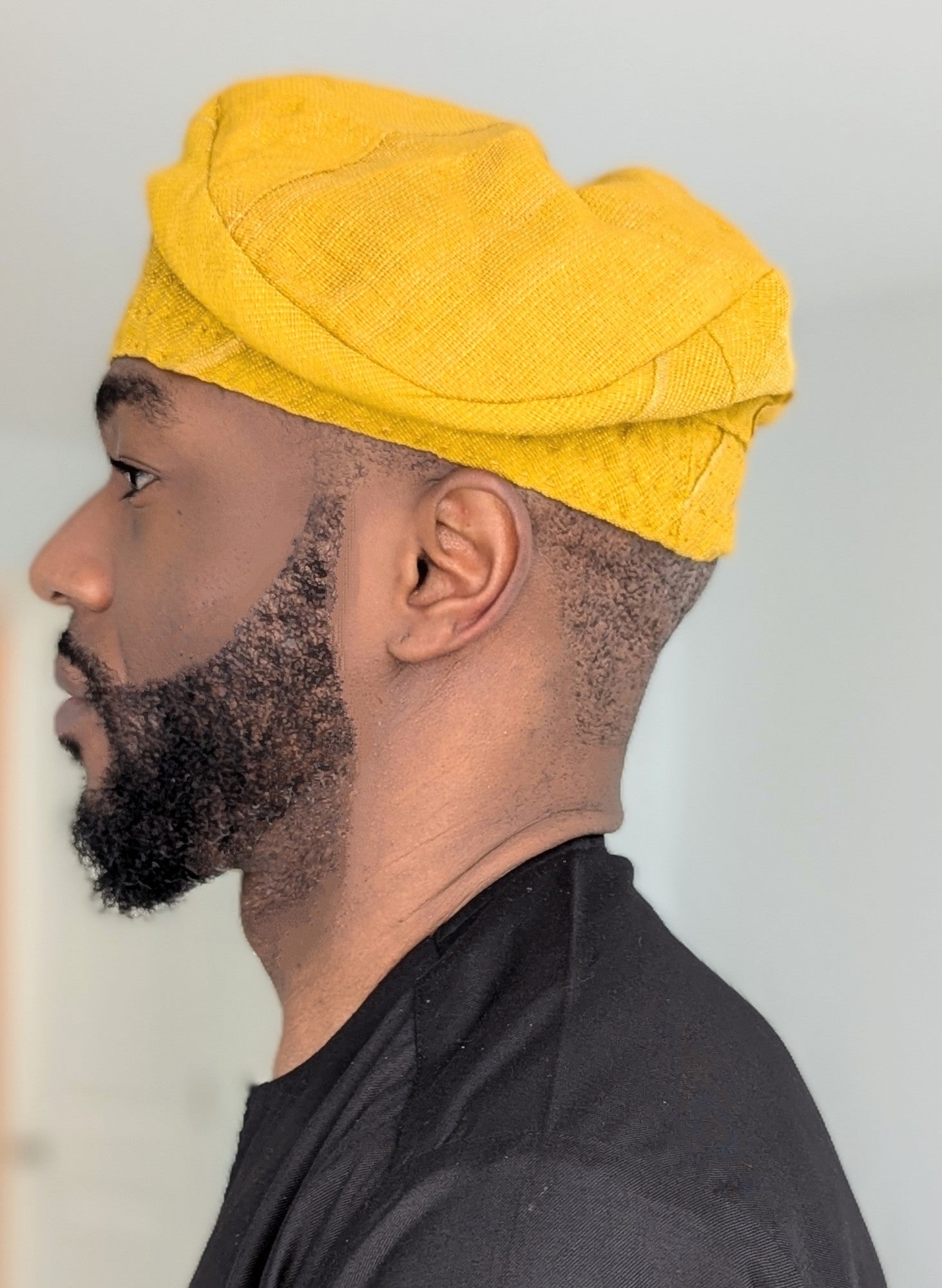 Dupsie's Gold Hand woven Aso Oke Ataare Cap Kufi Fila Hat DPAHAGA55、mySite、solidvoid