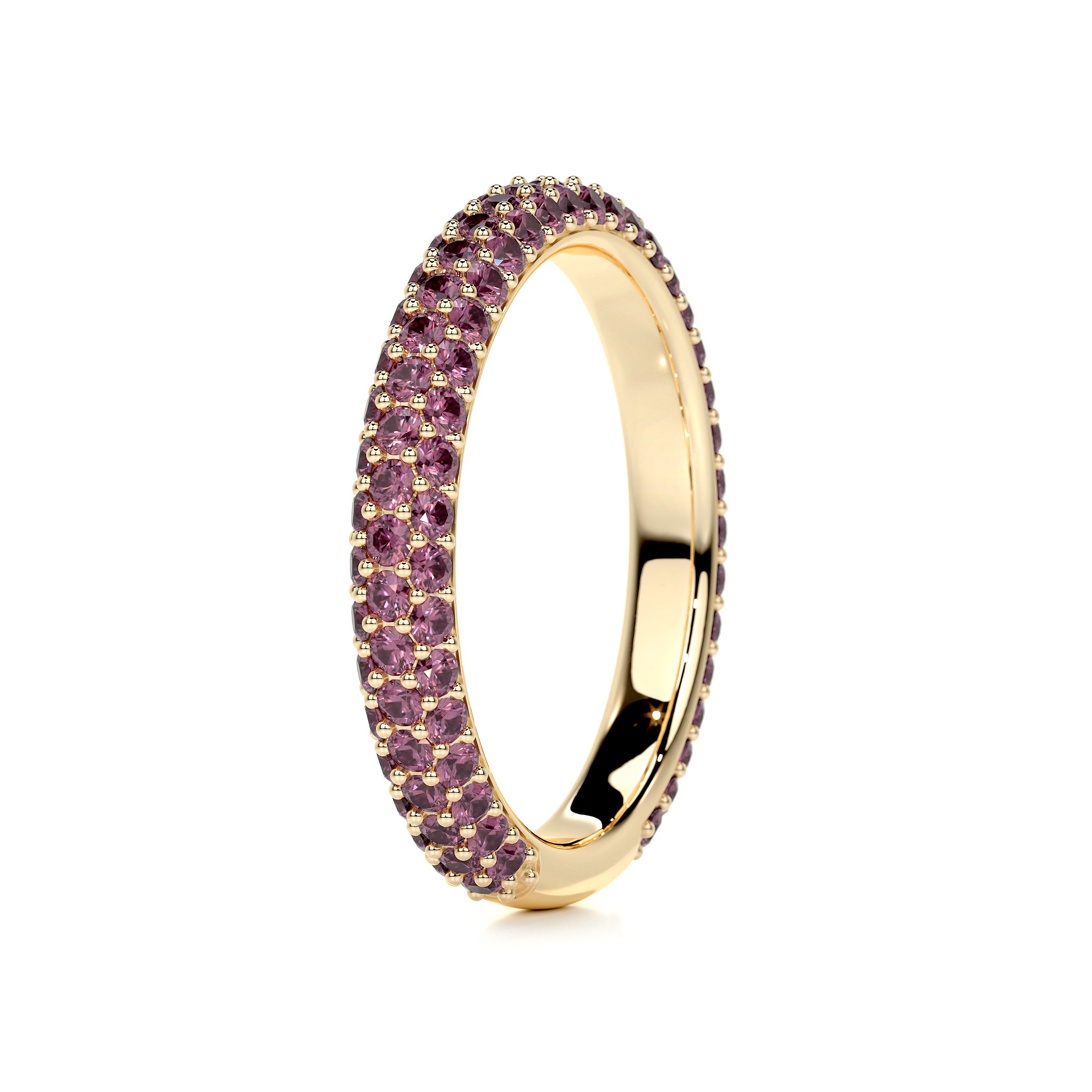 Emma Pink Gemstone Wedding Ring (1.25 Carat) - 18K Yellow Gold、mySite、hinf8tx79