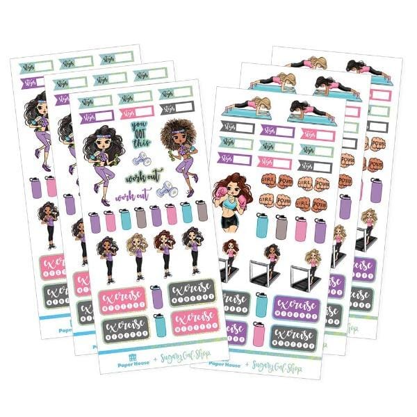  Planner Stickers - Fitness II、mySite、ghnorth