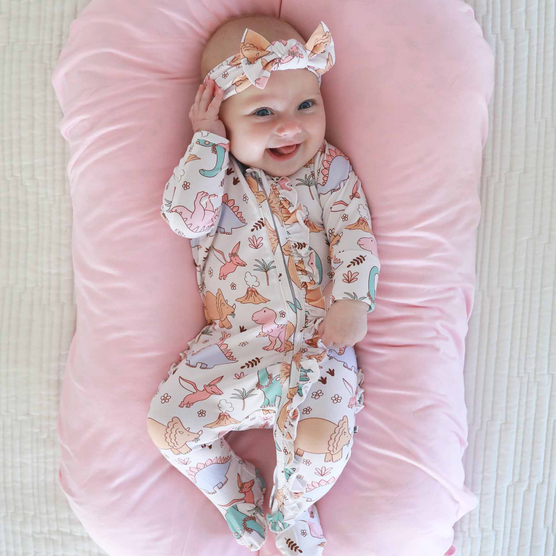  Dolly's Dinos Knit Large Bow Headwrap、mySite、layawaytickets