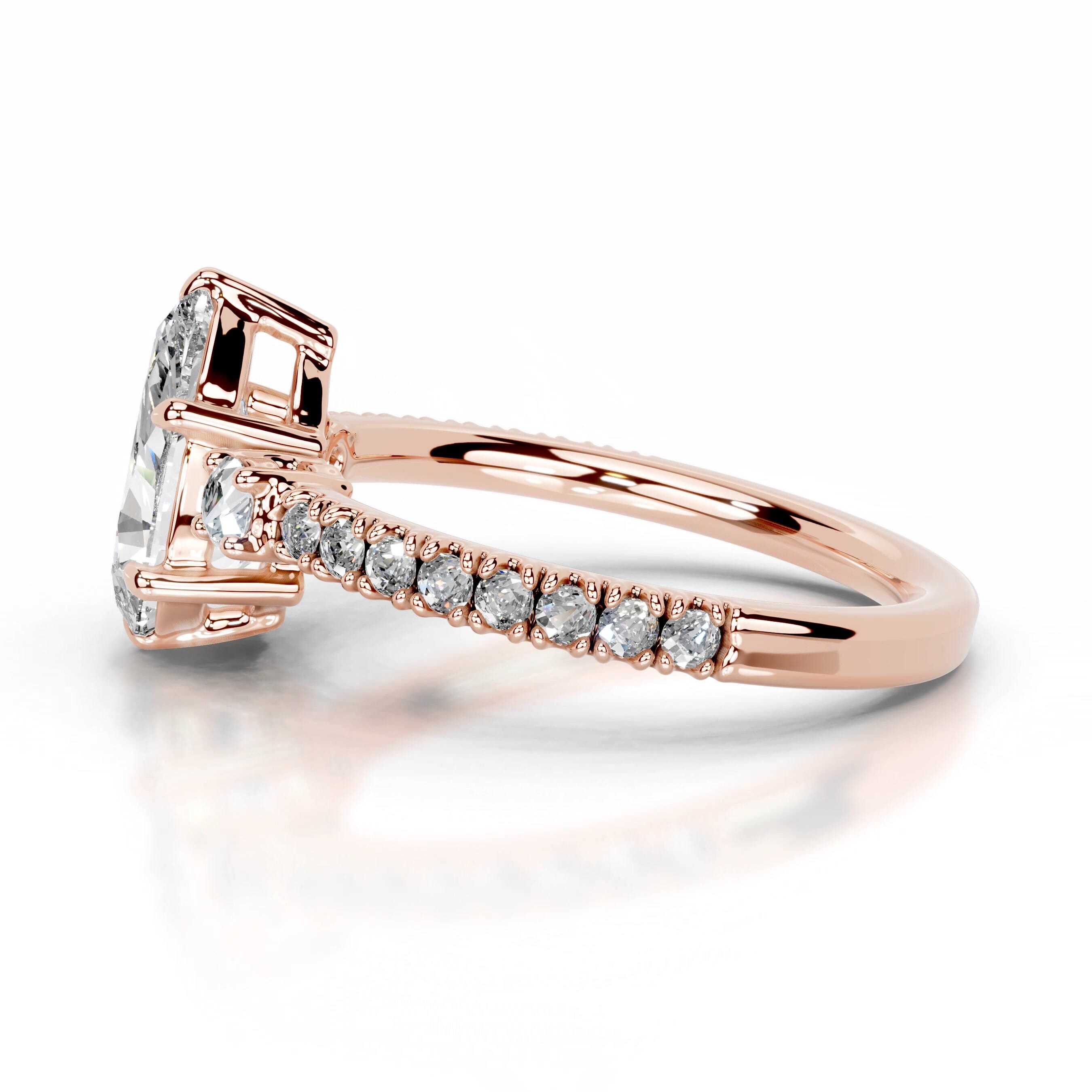 Leandra Diamond Engagement Ring - 14K Rose Gold、mySite、hinf8tx79