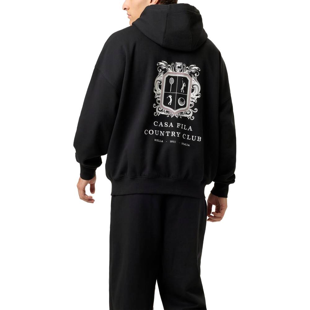 Fila Unisex Crest Country Club Hoodie (Black)