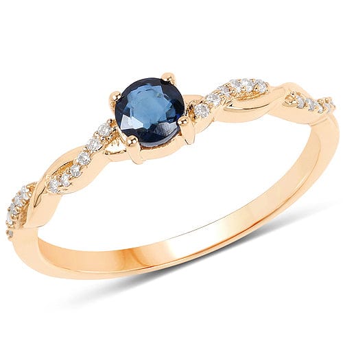 Sapphire or Emerald and Diamond Ring in 14K Gold、mySite、g9winljtr