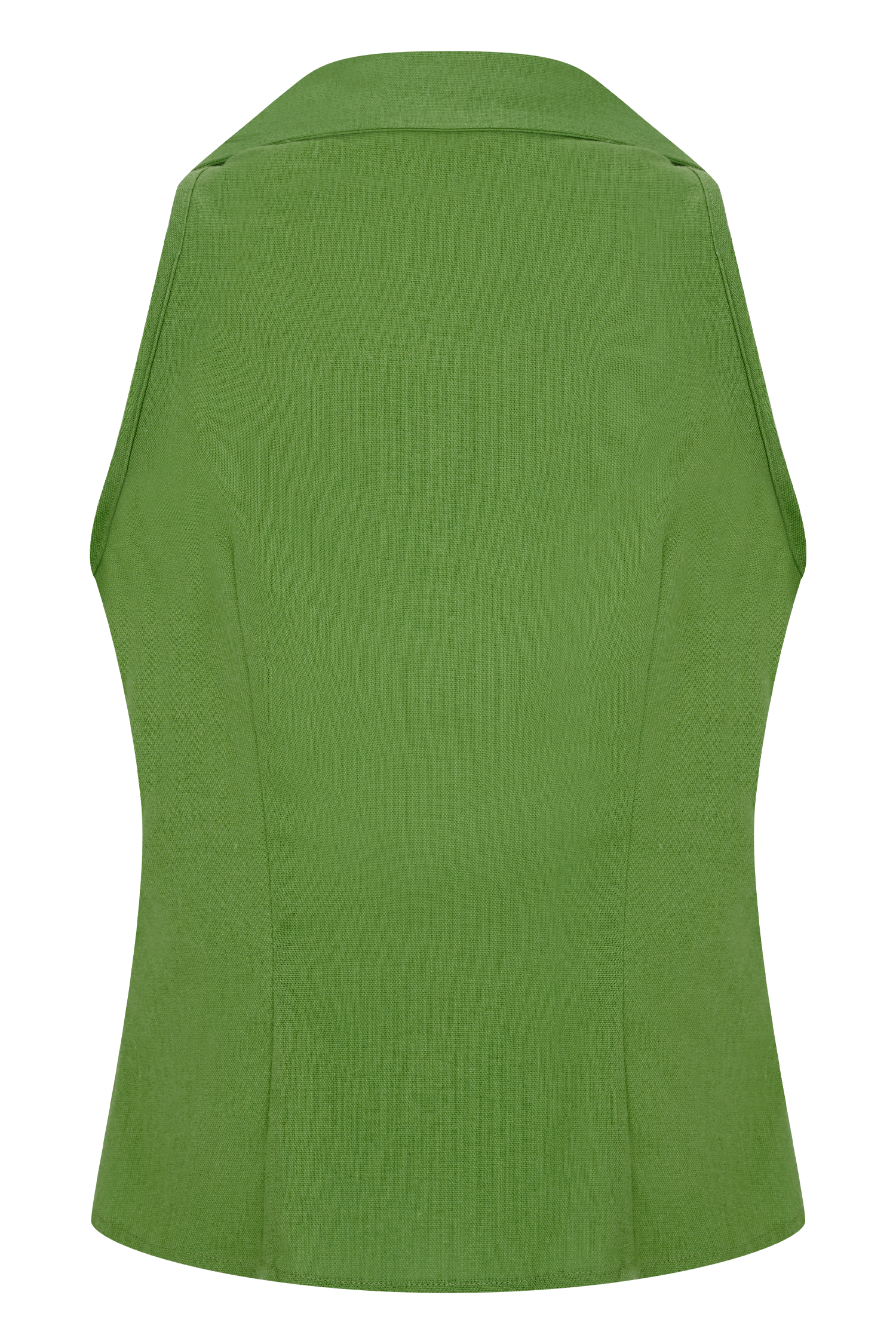 Scout Sleeveless Linen Shirt - Green、mySite、solidvoid