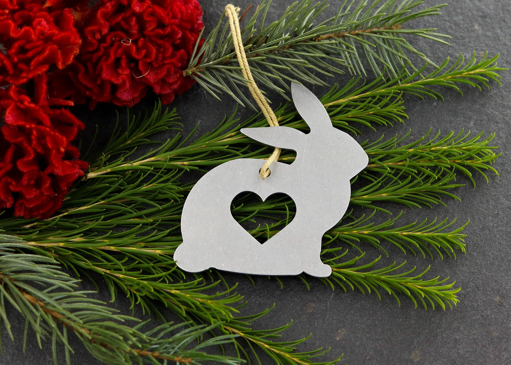 Bunny Rabbit Metal Ornament *、mySite、g9winljtr
