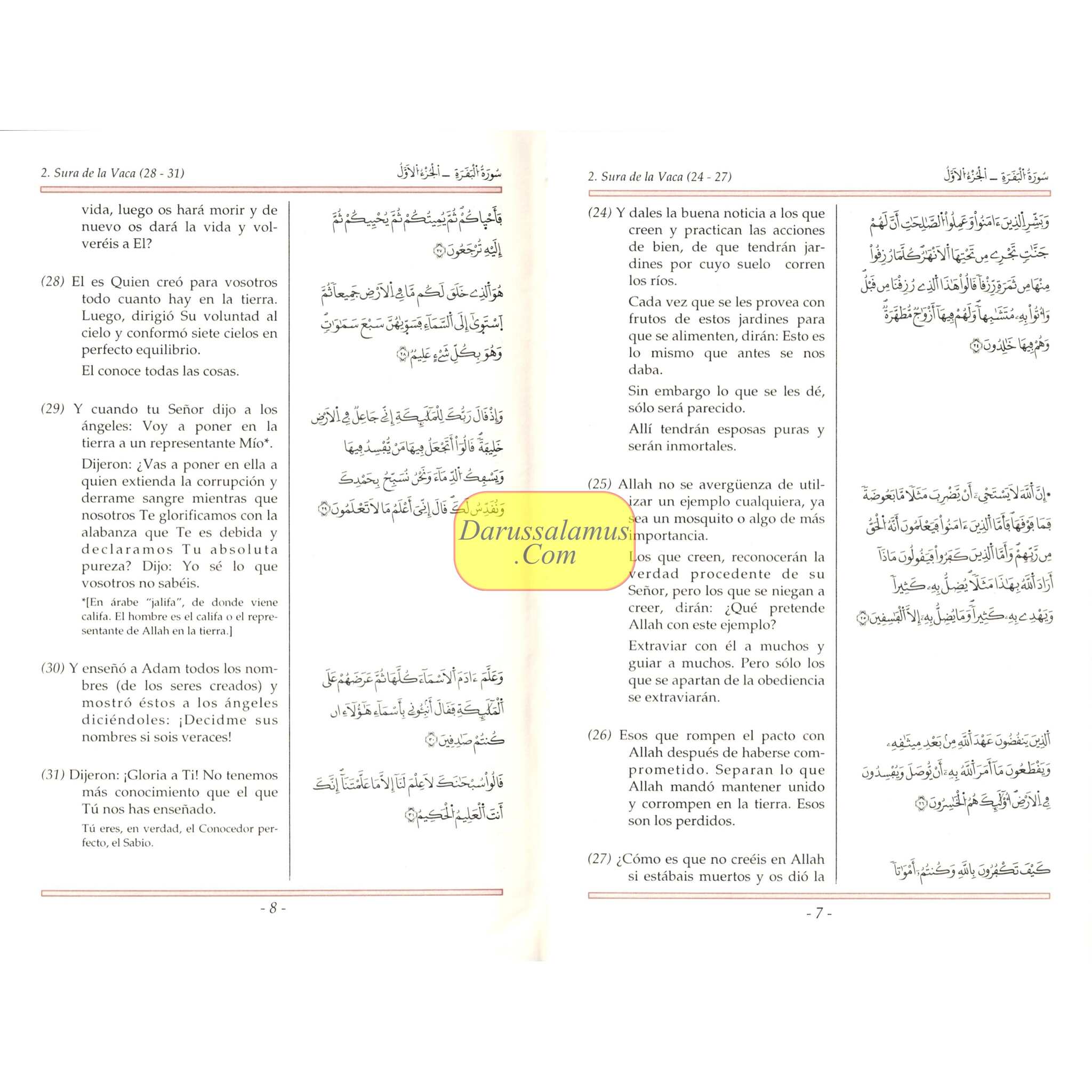 Mushaf Madinah in Spanish Language (Arabic to Spanish Language Translation)、mySite、topwebapps