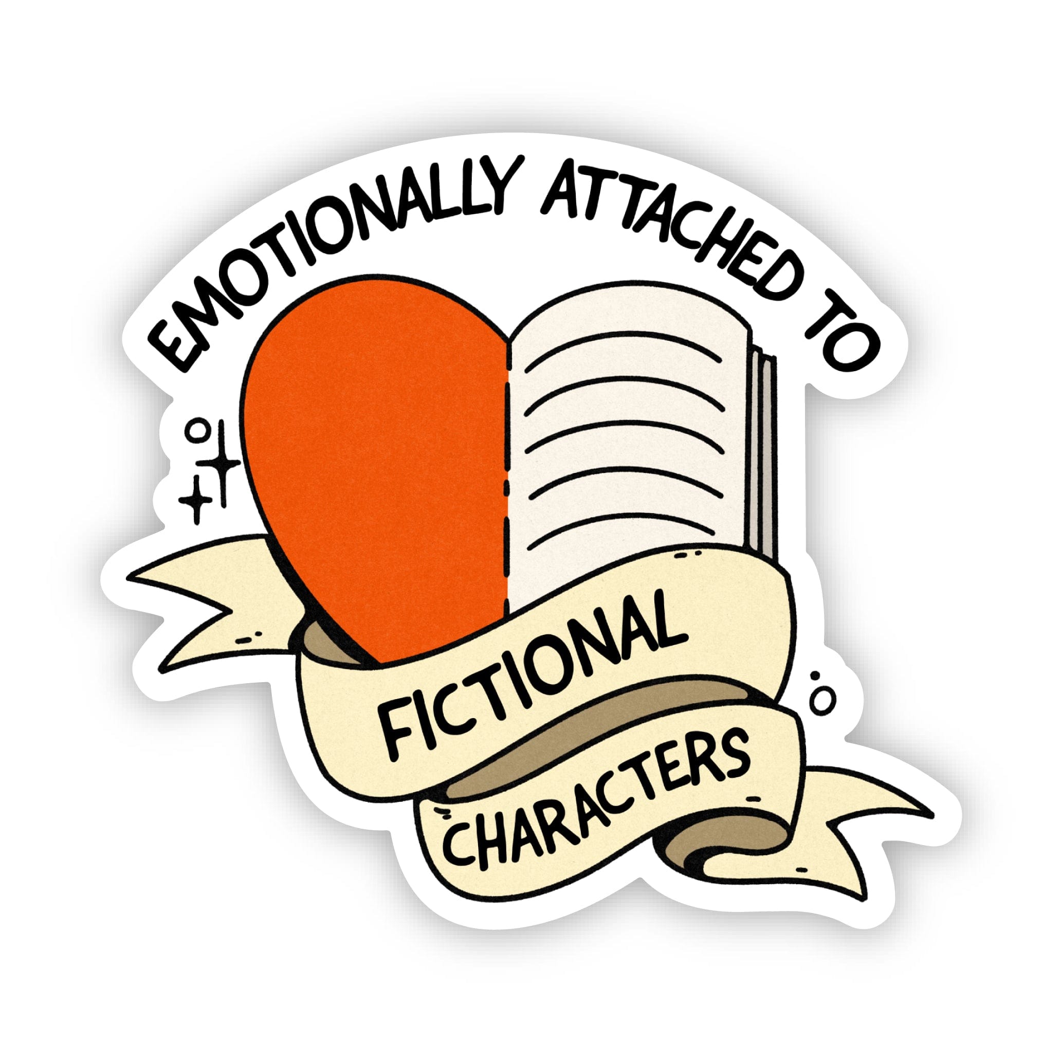  Emotionally attached to fictional characters Book Sticker、mySite、elrpsem3k