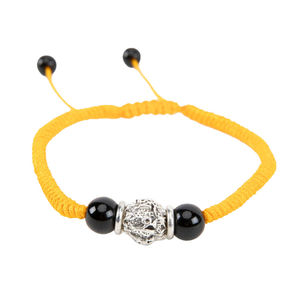 Adjustable Yellow Om Mani Bracelet、mySite、topwebapps