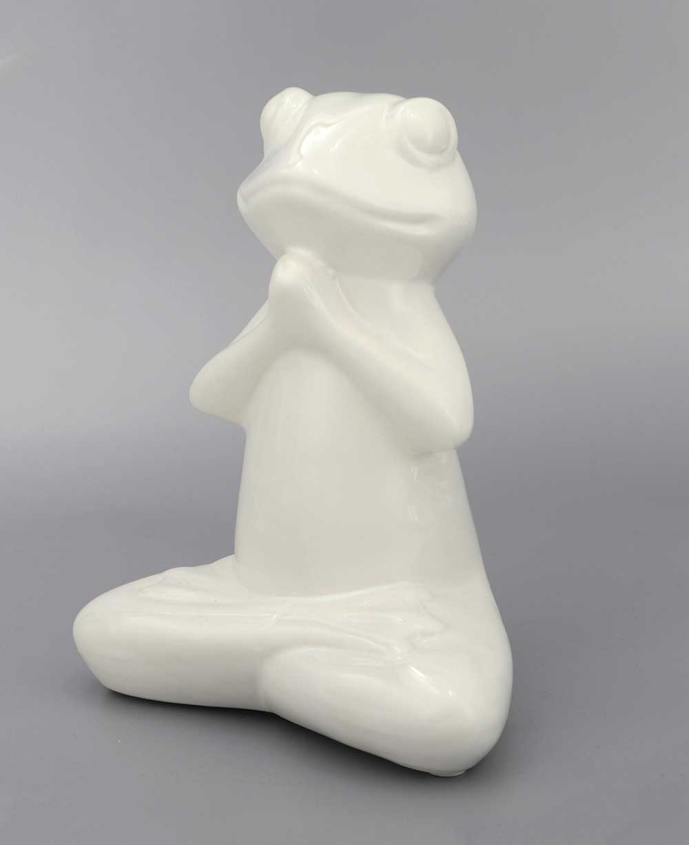Set of 3 Yoga Frog Ceramic Figurines、mySite、topwebapps
