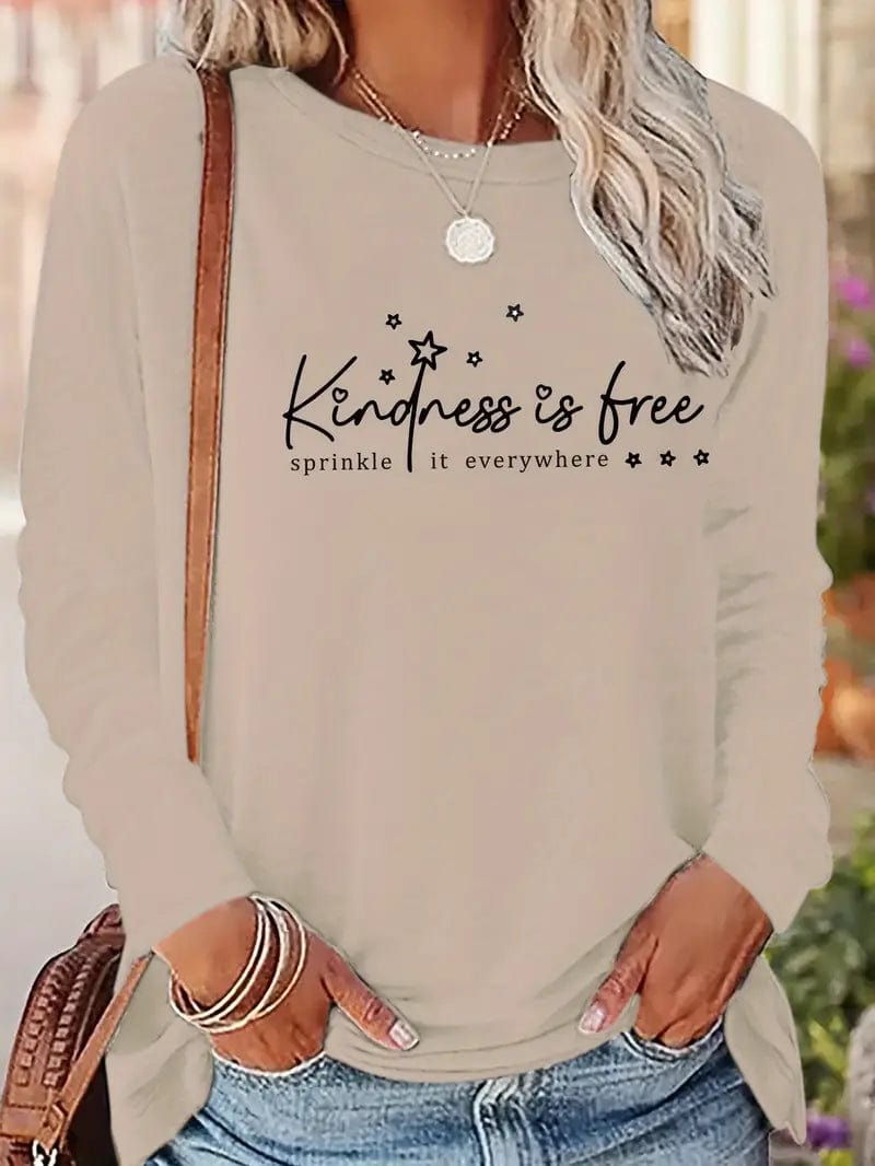 Kindness is Free Sprinkle it Everywhere Long Sleeve T Shirt、mySite、g9winljtr