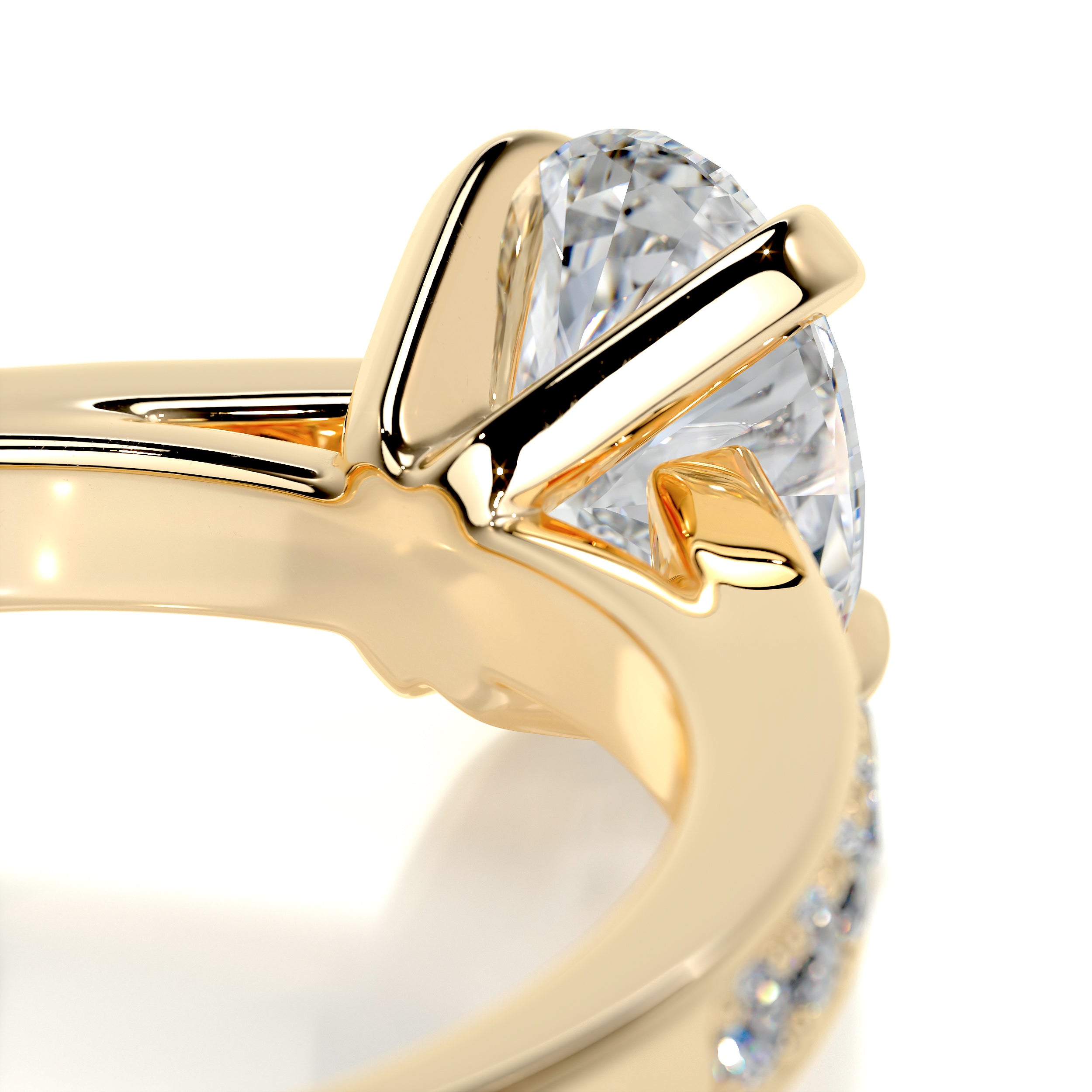 Talia Diamond Engagement Ring -18K Yellow Gold、mySite、hinf8tx79