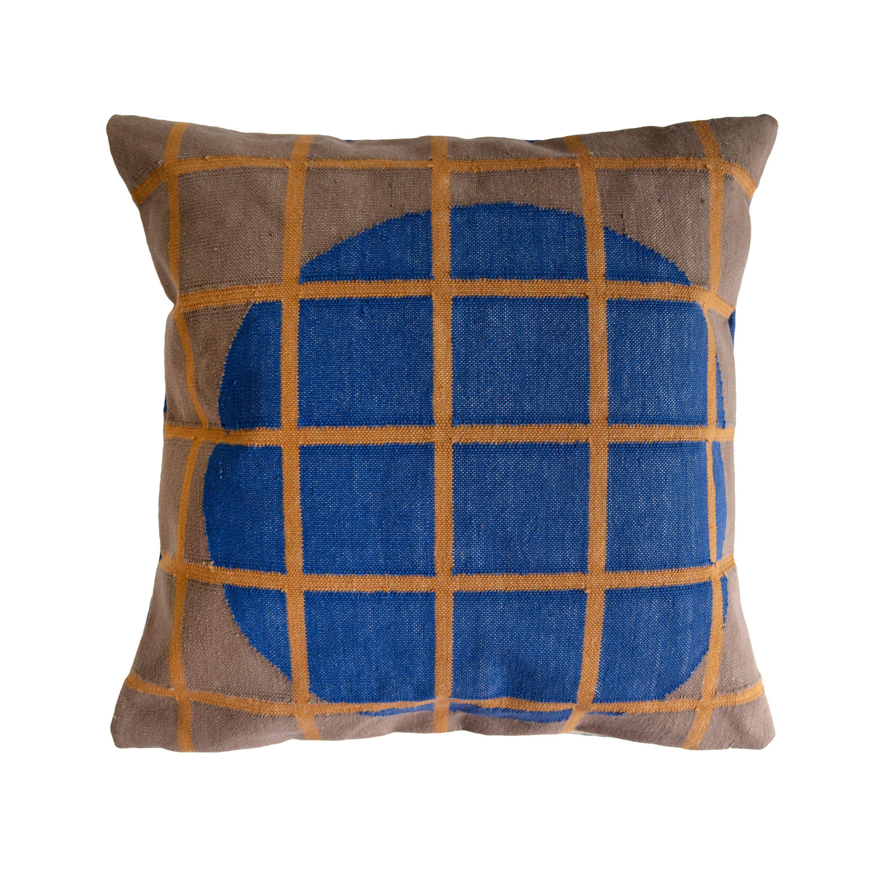 Grid Pillow Reversible Blue and Grey、mySite、gigharbornorthrealestate