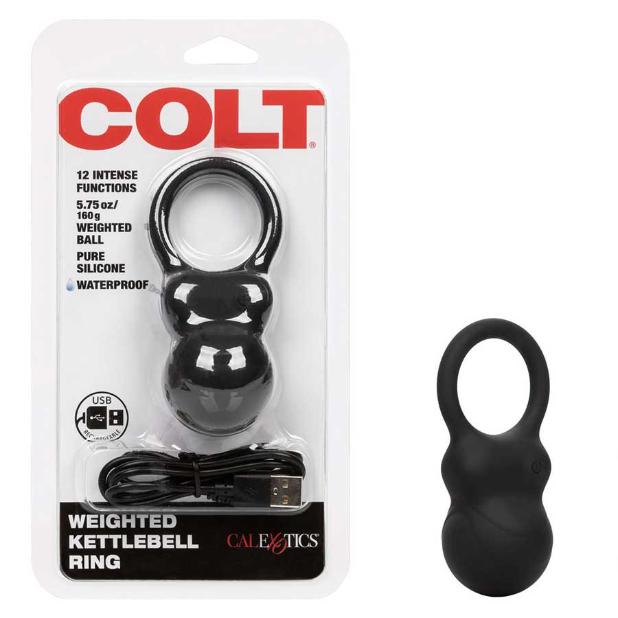 Colt Weighted Kettlebell Vibrating Cock Ring | 5.75 oz Heavy Stretching Device、mySite、bottomscart