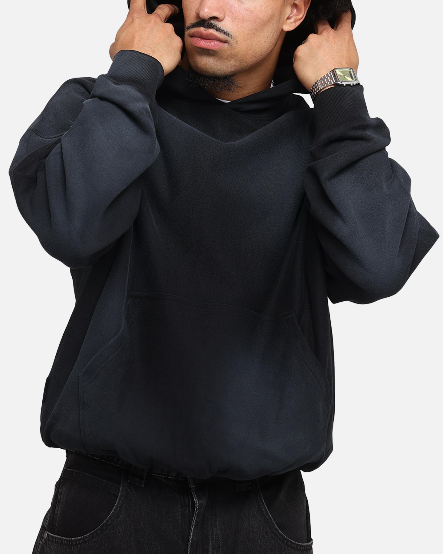 Saint Morta Manticore Boxy Hoodie Sunfade Black、mySite、zt4zffjzw