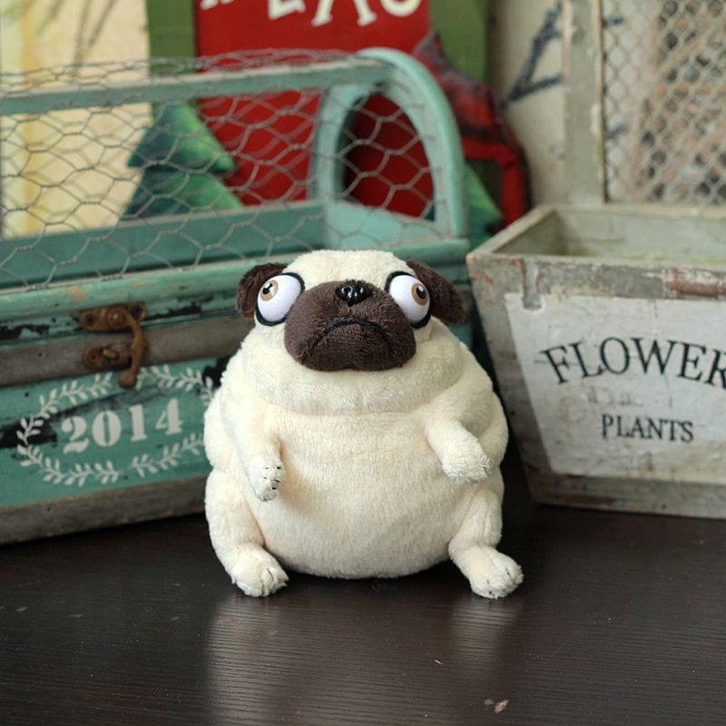 Pug Doggy Funny Bug-eyed Plush Pug Stuffed Animal Too Cute!、mySite、g9winljtr