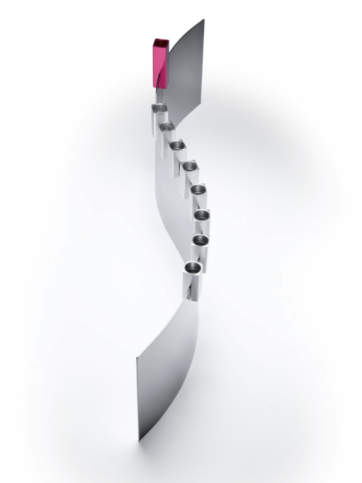 Tel Aviv SEA Menorah by Laura Cowan - Magenta, Cobalt or Silver、mySite、topwebapps