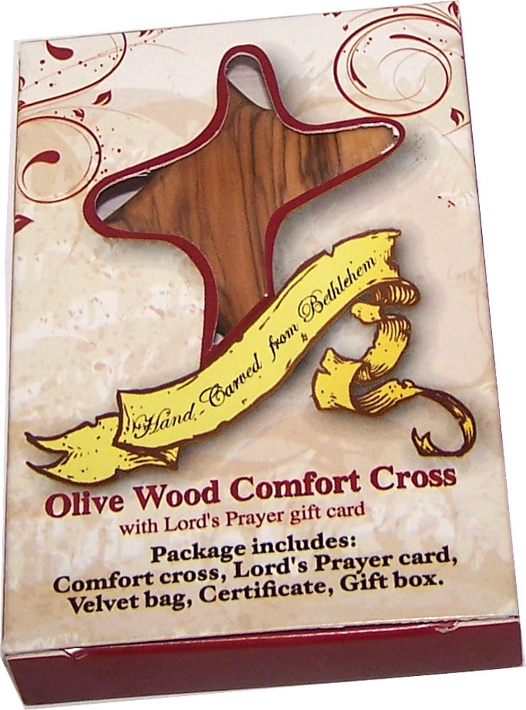  Holy Land Market Gift Package Includes Comfort Cross with Gift Box and Two certificates and Velvet Bag、mySite、elrpsem3k