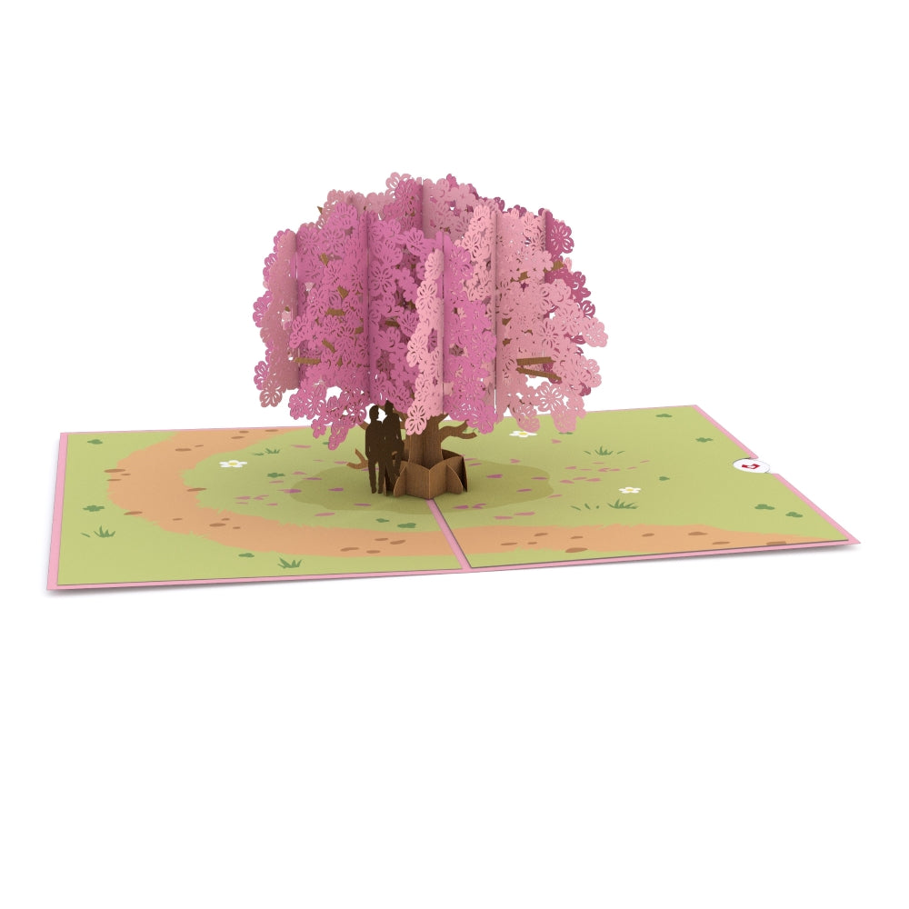 Dogwood Love Scene Purple Same Sex Male Pop-Up Card、mySite、solidvoid