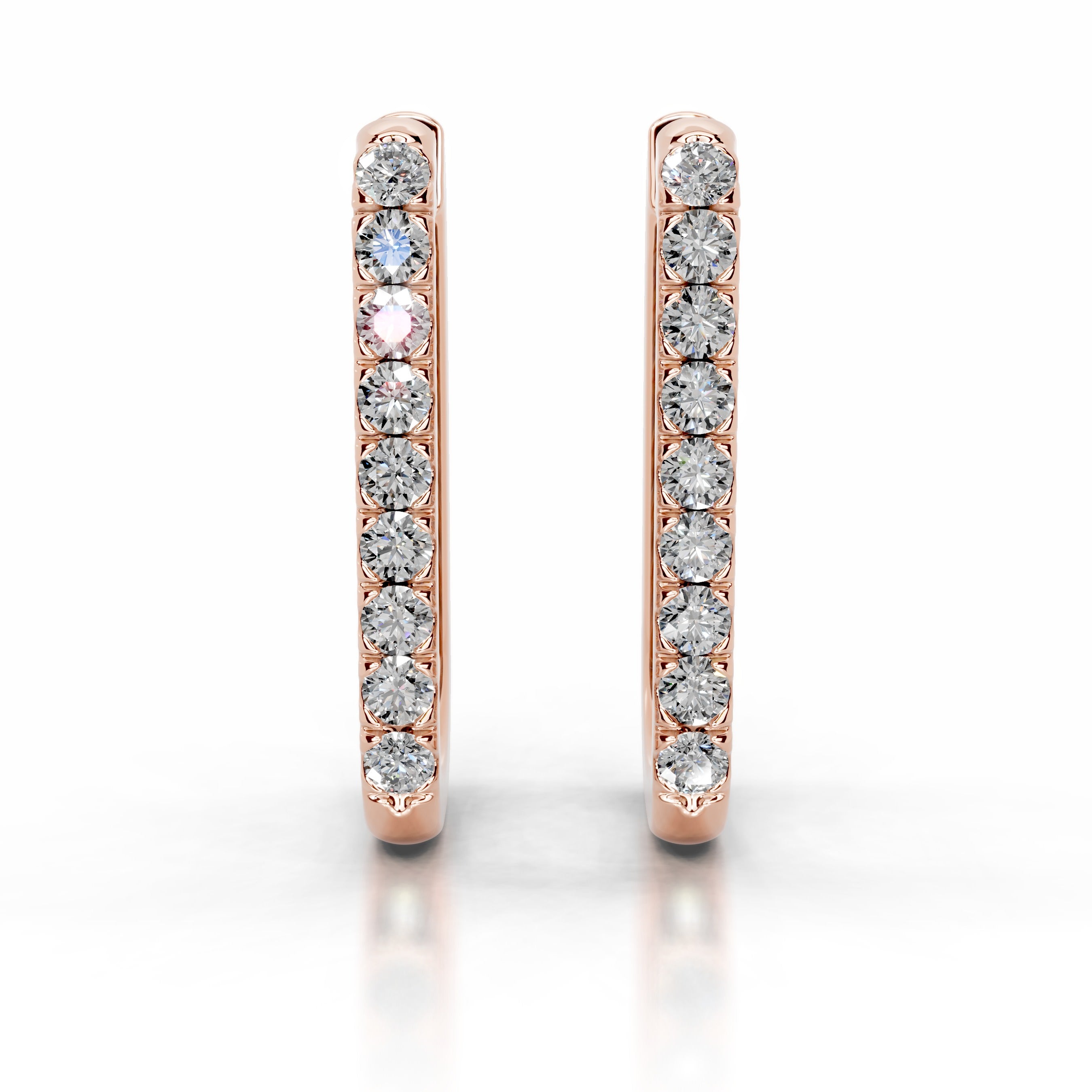 Denise Diamond Earrings - 14K Rose Gold、mySite、hinf8tx79