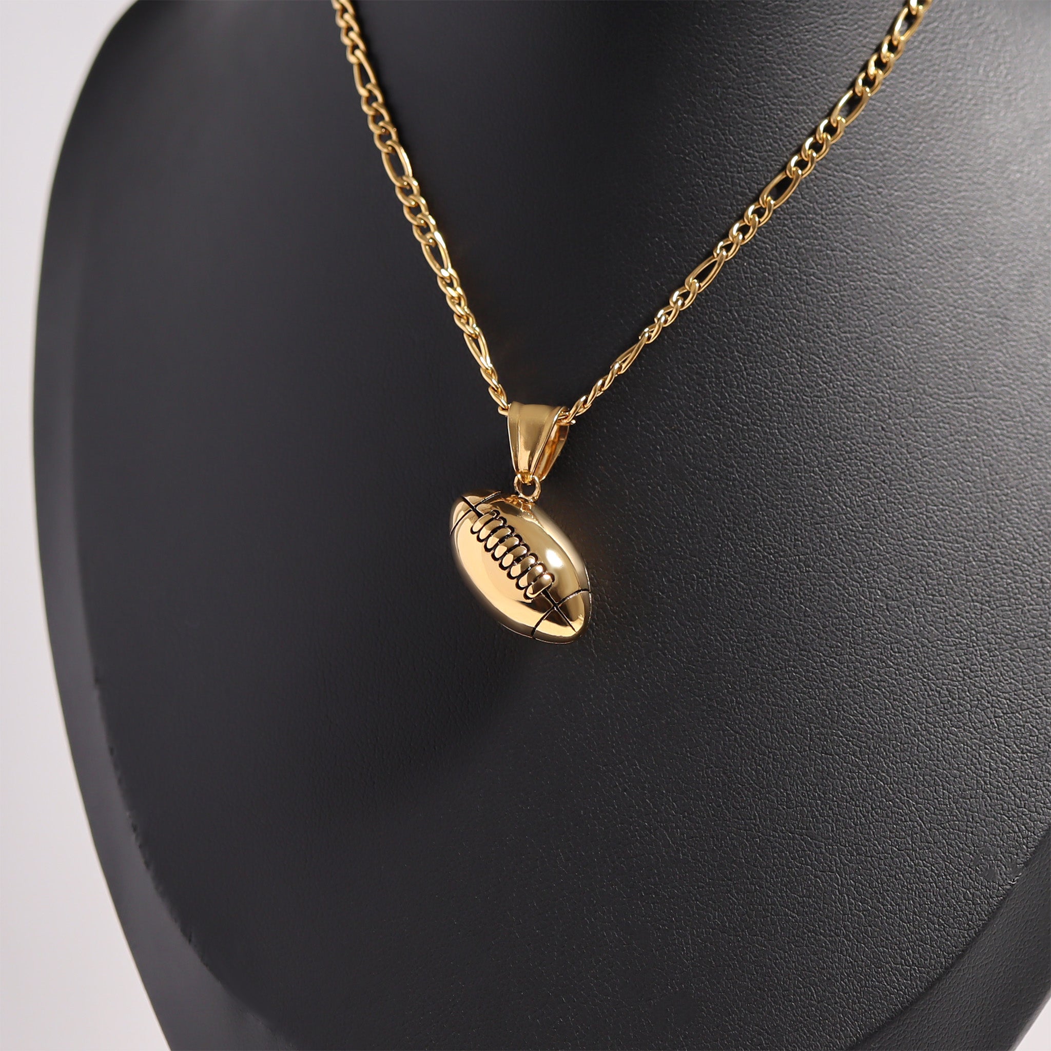 18K Gold PVD 3D Football Pendant / PDL0216、mySite、dreamappss