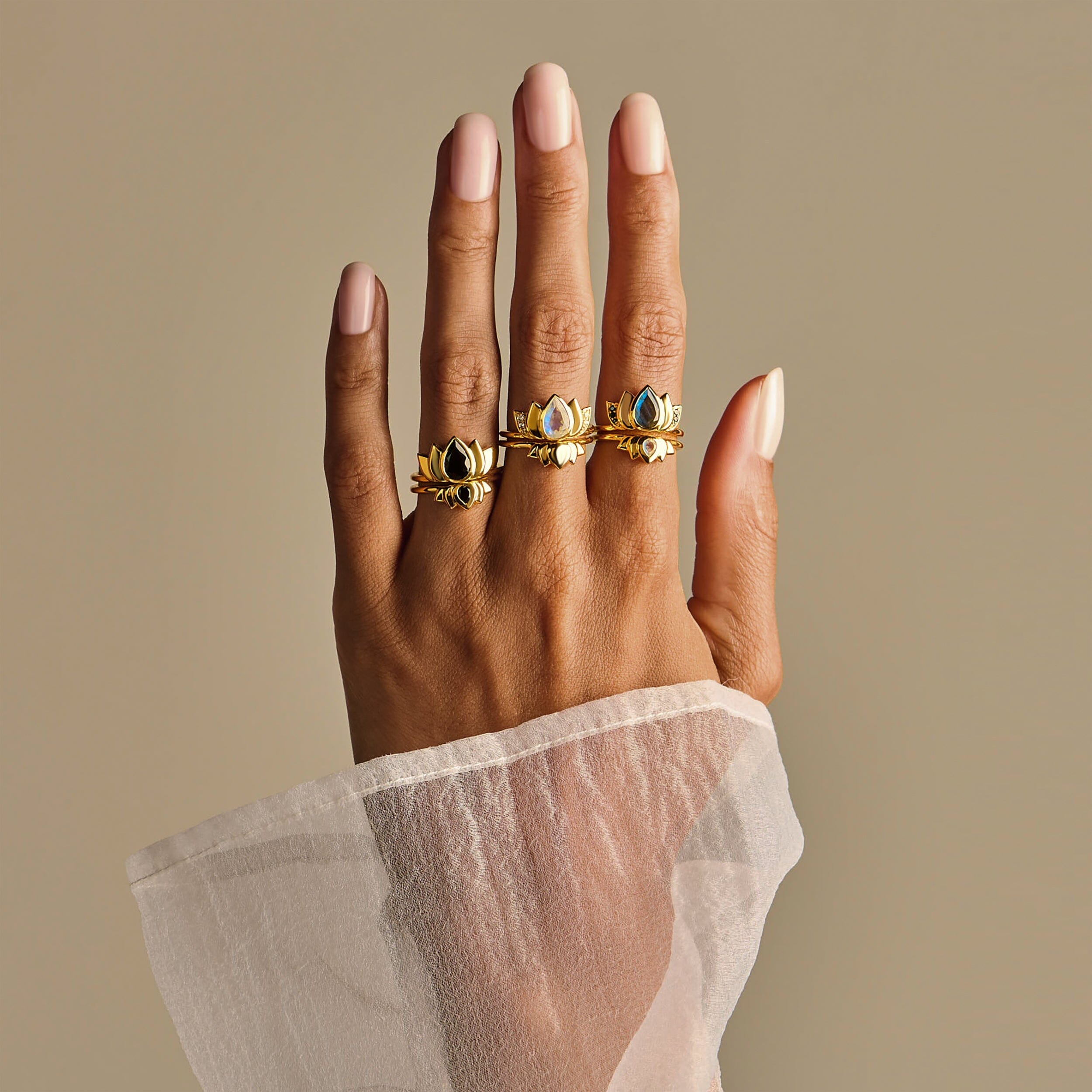 Moonstone Rings - Divine Lotus Intuition Set、mySite、hinf8tx79