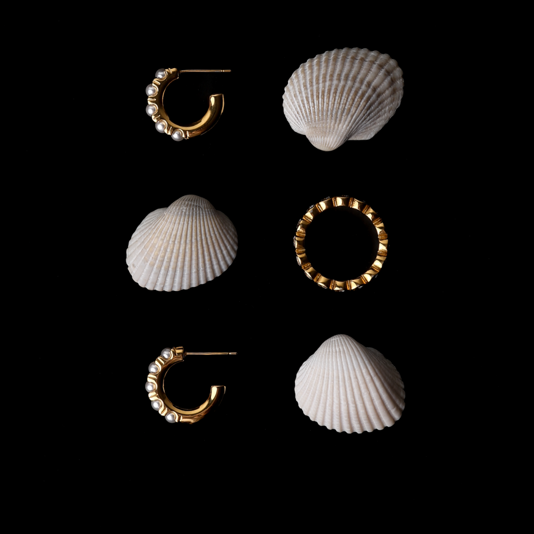 Mini Pearl Huggies Earrings、mySite、hinf8tx79