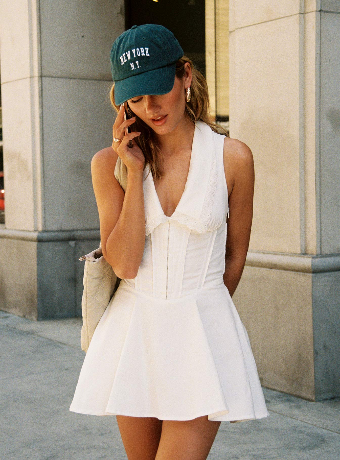 Haworth Mini Dress White、mySite、solidvoid