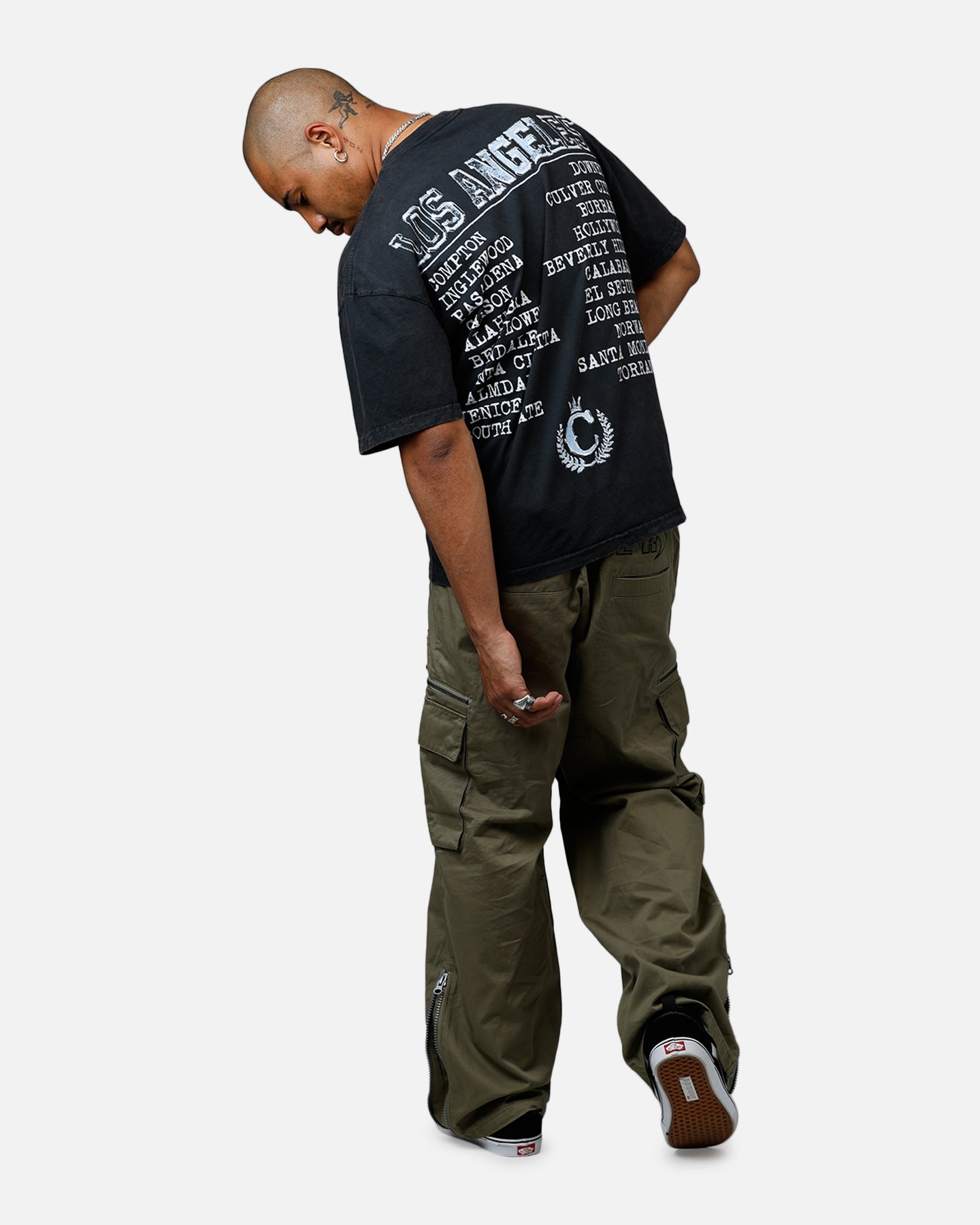 Culture Kings CK Los Angeles Vintage T-Shirt Black、mySite、zt4zffjzw