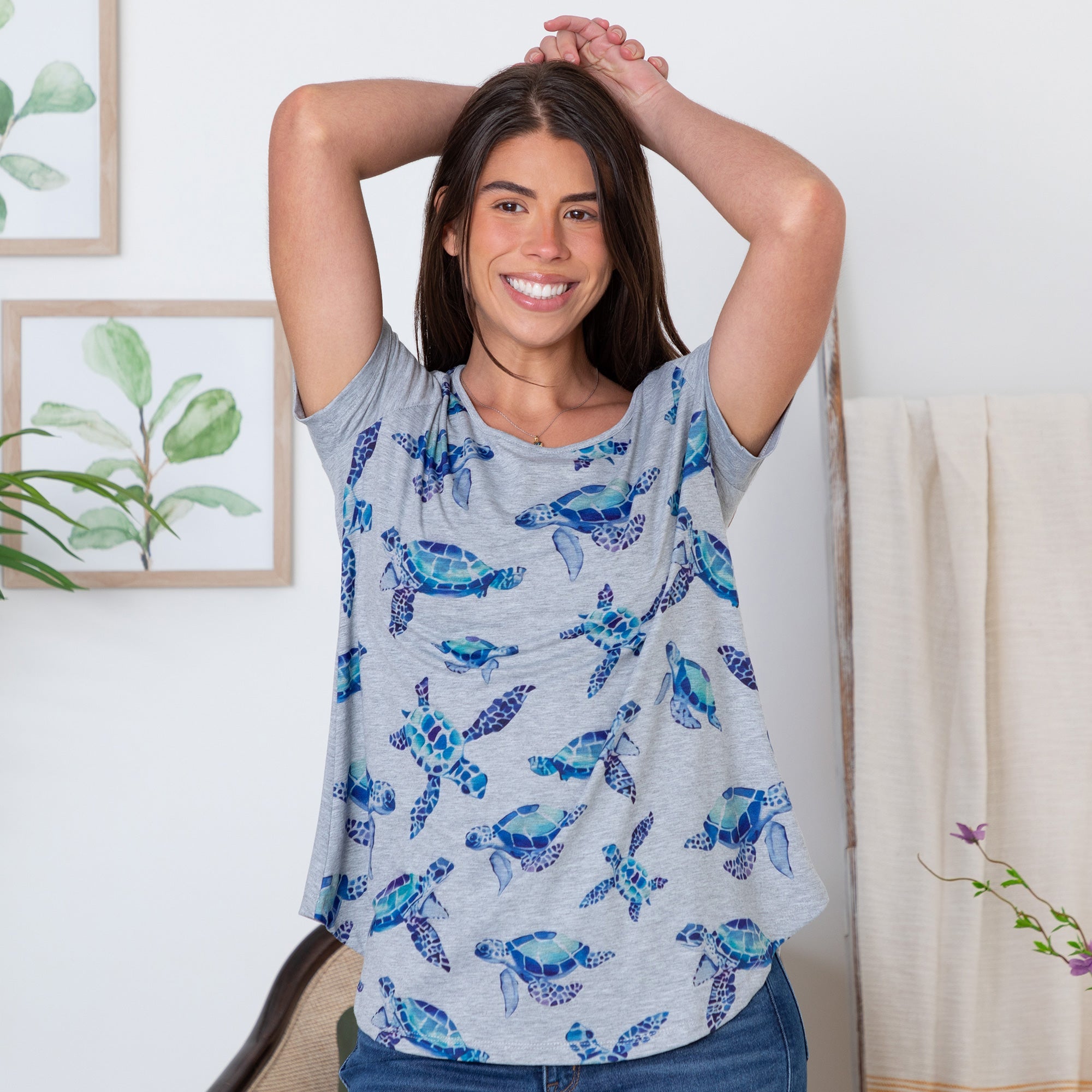 All Over Turtle Tee、mySite、camillekostekn