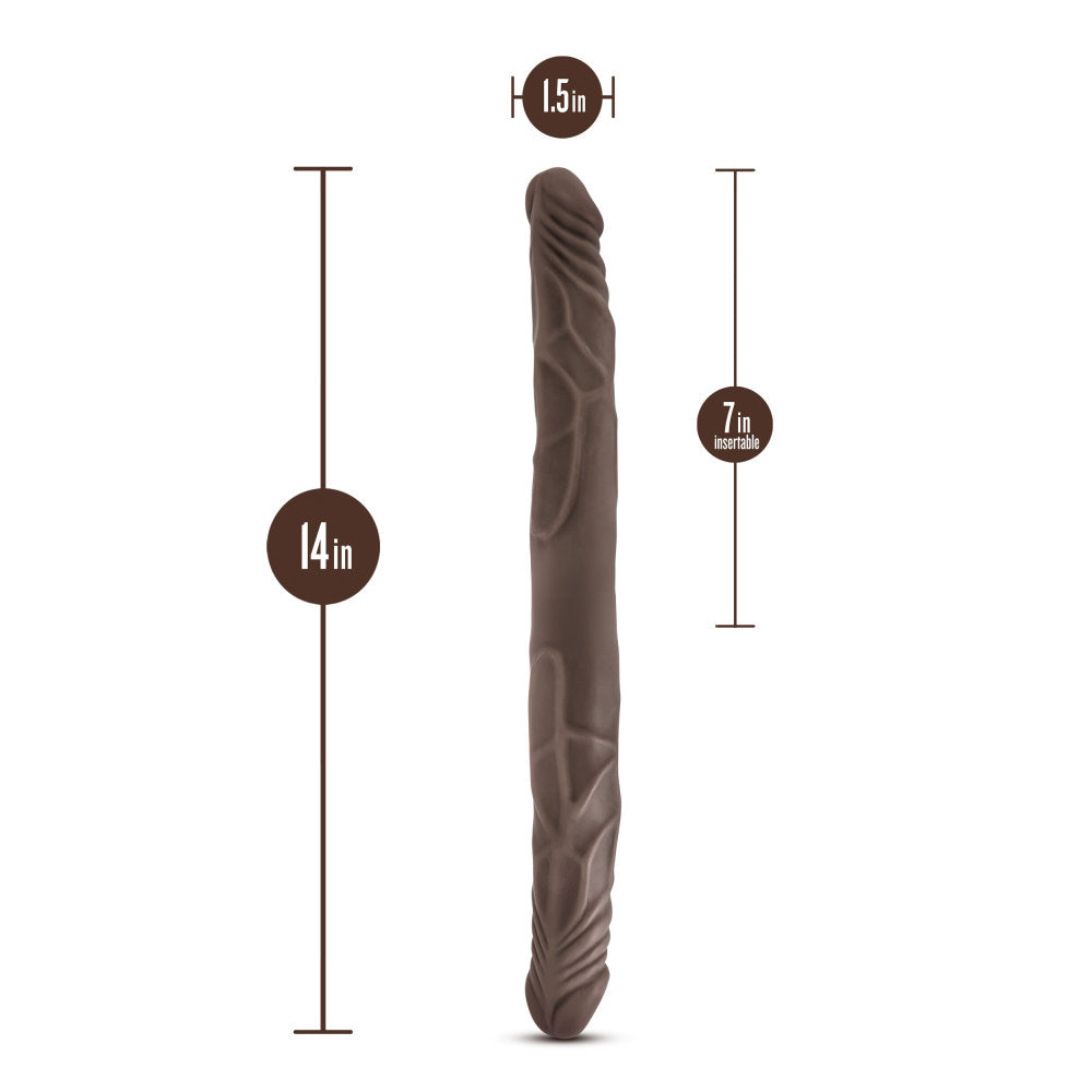 Dr. Skin By Blush® | Chocolate 14-Inch Long Dildo、mySite、bottomscart