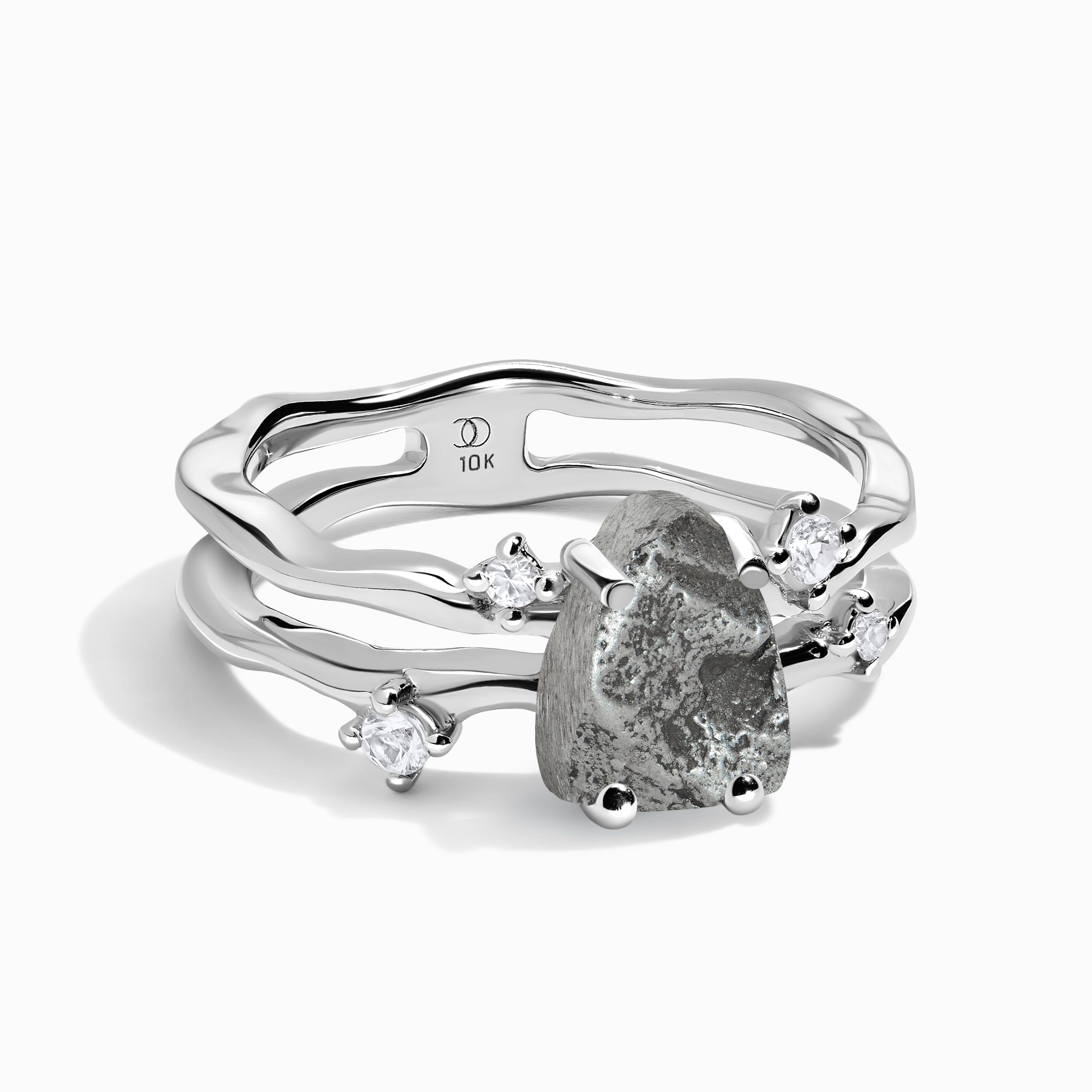 Raw Crystal Ring - Flow Meteorite、mySite、hinf8tx79