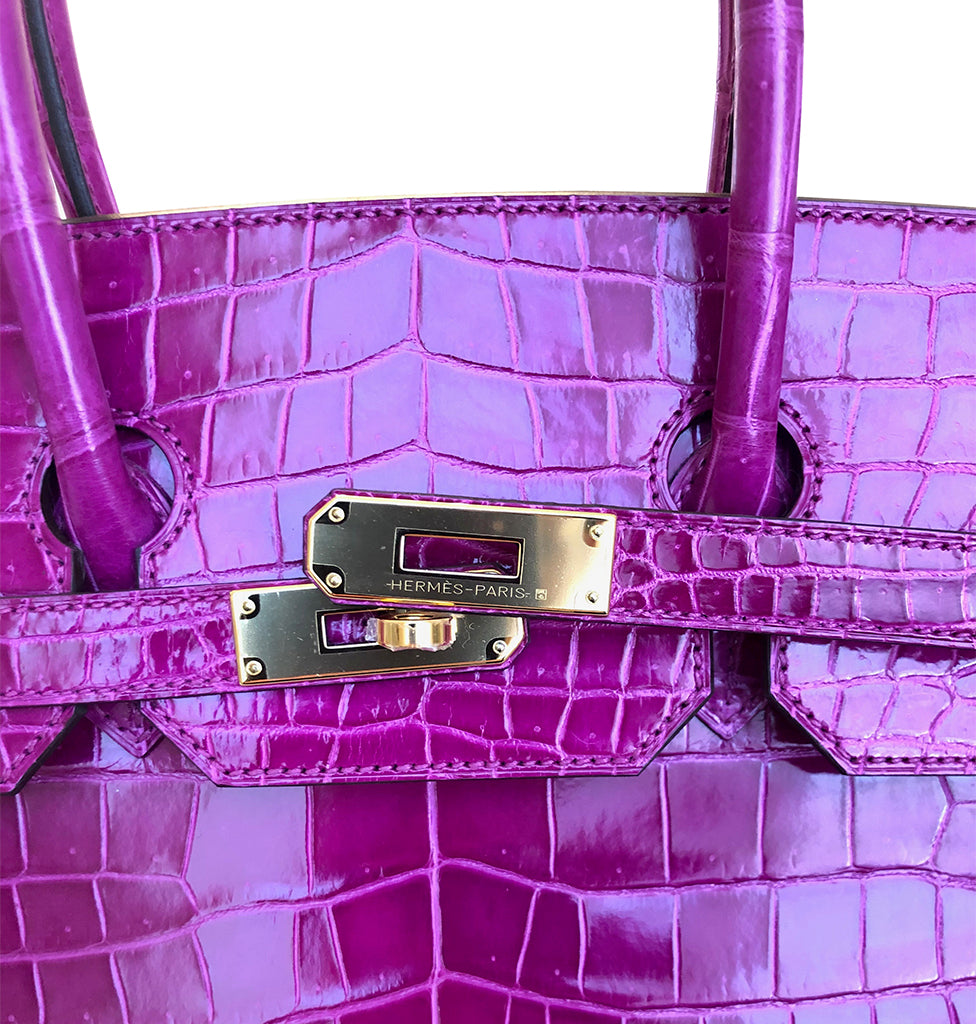 Hermès Birkin 35 Rose Sheherazade Crocodile Bag、mySite、garminoutage.com
