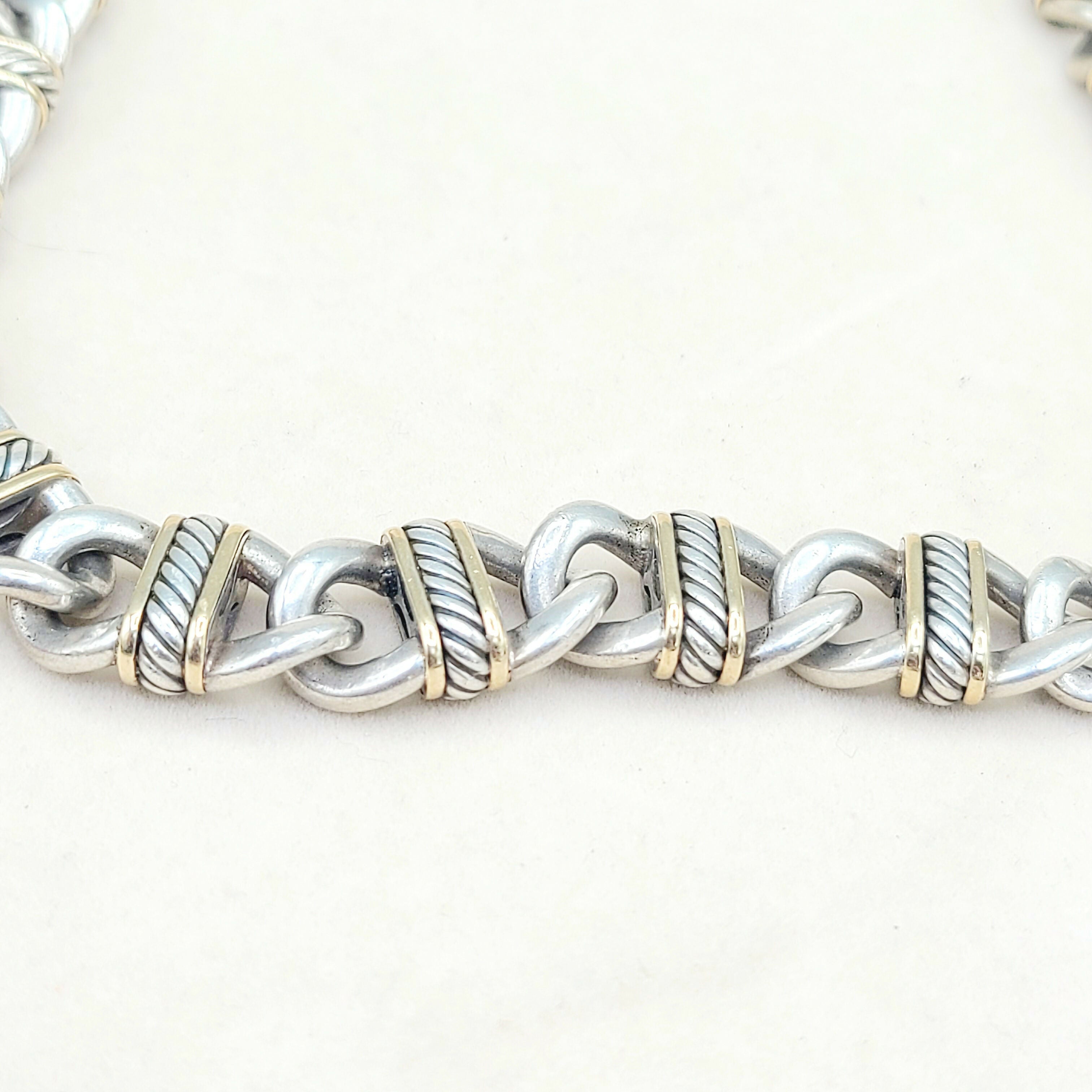 David Yurman 14mm聽Madison聽Link聽Necklace聽With Gold聽、mySite、hinf8tx79