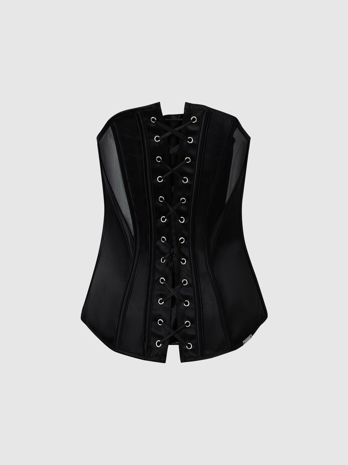 Iconic Plunge Satin & Mesh Corset、mySite、bengalsvssteelers