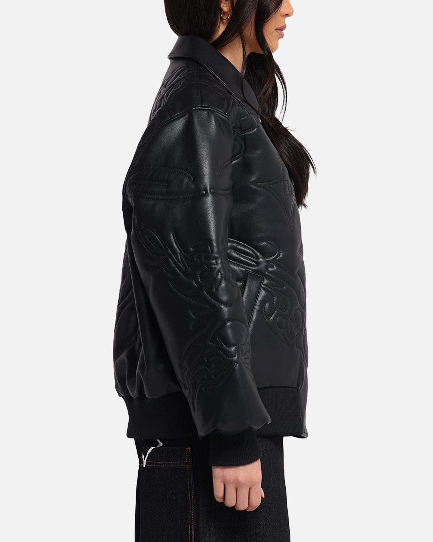 Loiter Fury Vegan Leather Jacket Washed Black、mySite、zt4zffjzw