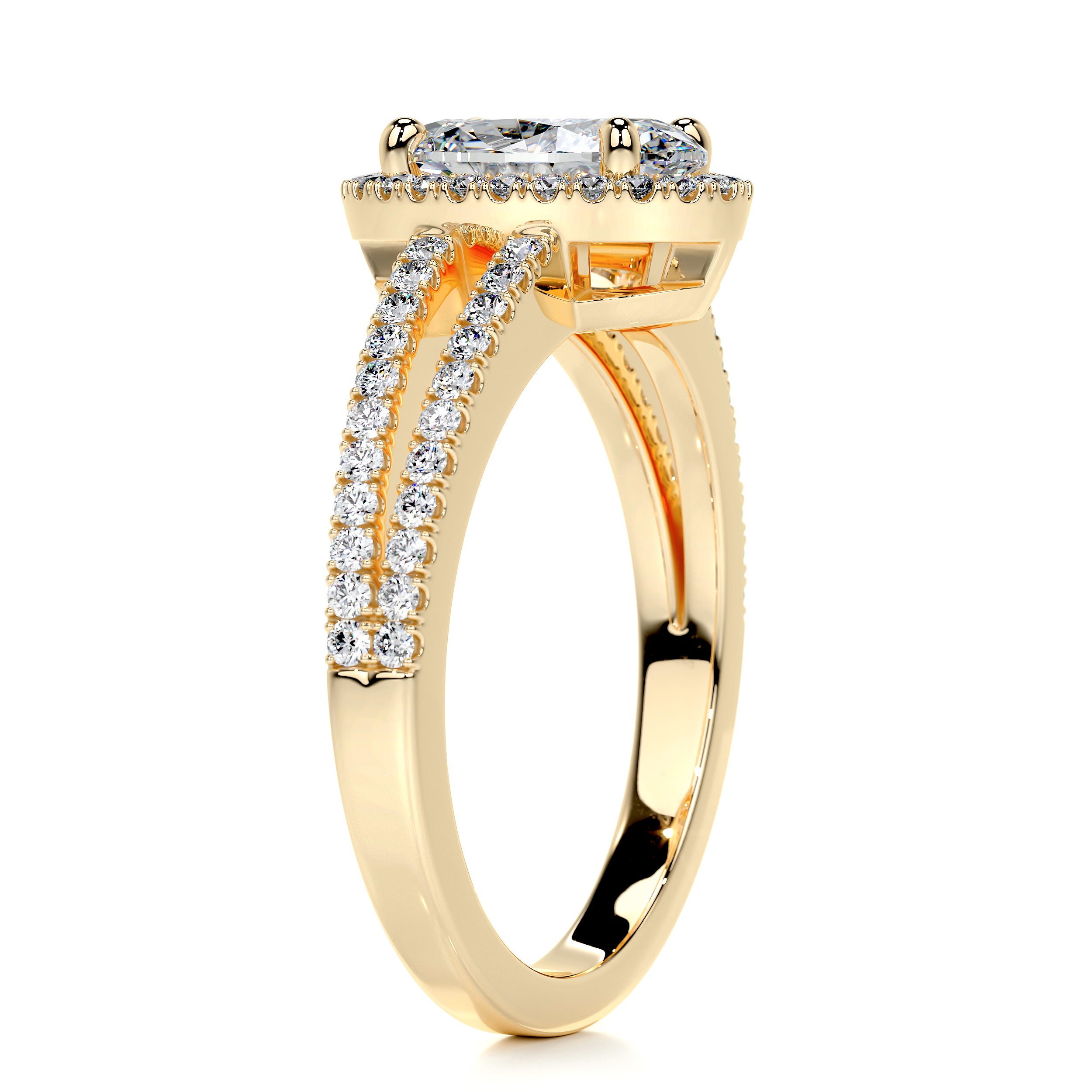 Brielle Diamond Engagement Ring -18K Yellow Gold、mySite、hinf8tx79