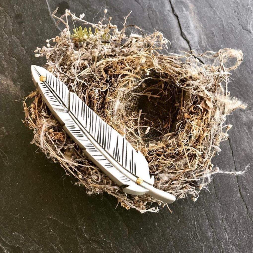 Feather Mezuzah by Emily Rosenfeld、mySite、topwebapps