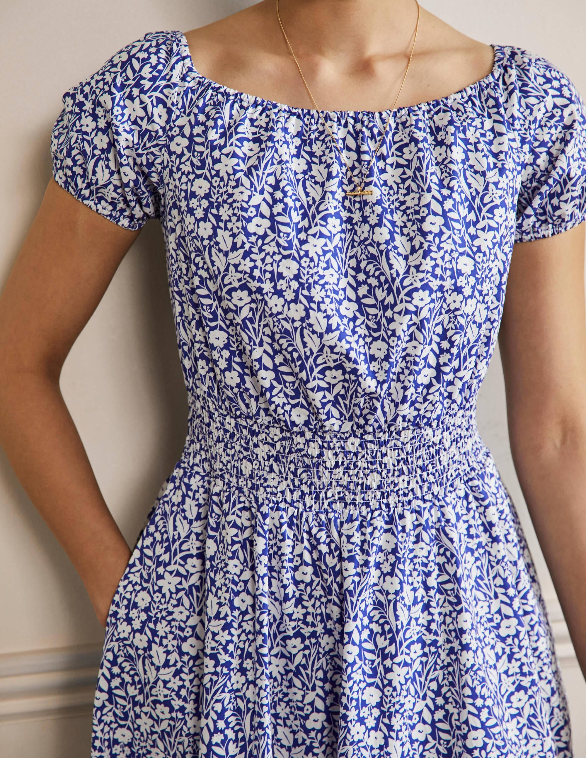  Scoop Neck Maxi Dress-Blue Floral、mySite、ashleygrahame