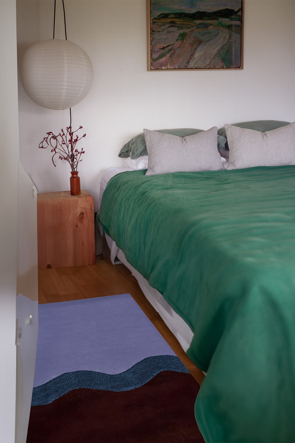 Neapolitan Purple and Brown Hand Tufted Wool Rug、mySite、gigharbornorthrealestate