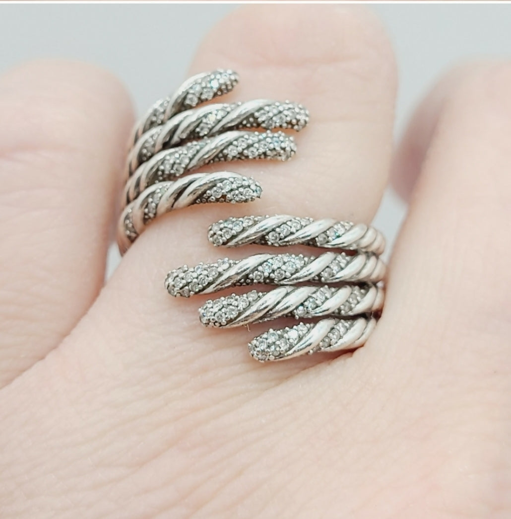 David Yurman Willow Open Four Row Ring 鈥?Diamonds、mySite、hinf8tx79