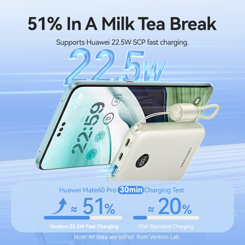 Vention 10000mAh Power Bank 22.5W、mySite、fannypackpong