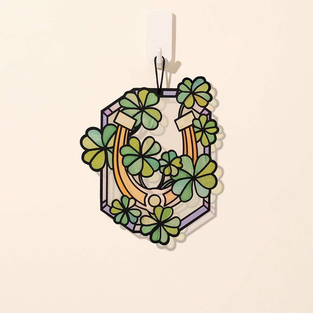 Lucky Shamrock Suncatcher Card、mySite、solidvoid