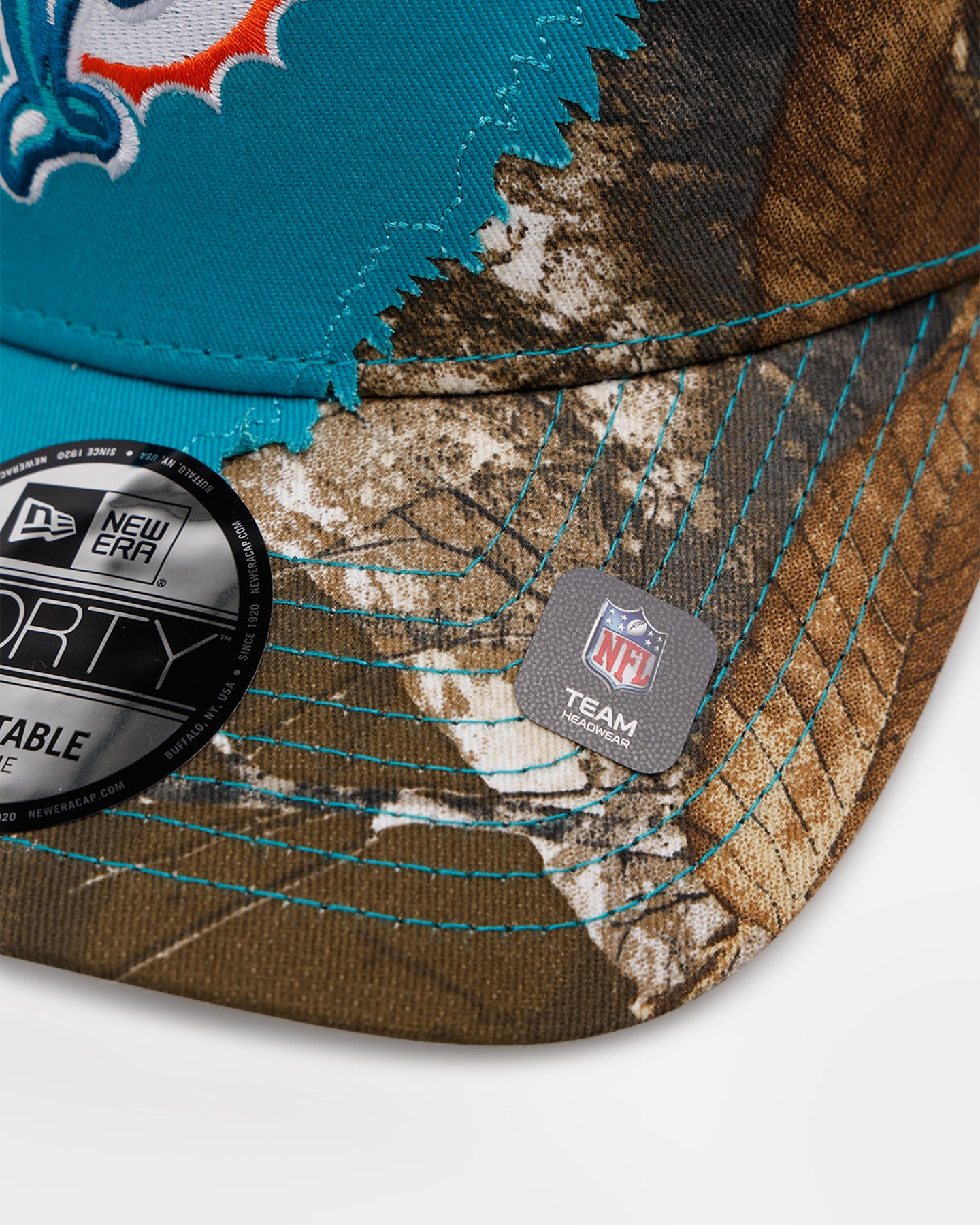 New Era Miami Dolphins 'Camo Tear Away' 9FORTY A-Frame Snapback Camo/Official Team Color、mySite、zt4zffjzw