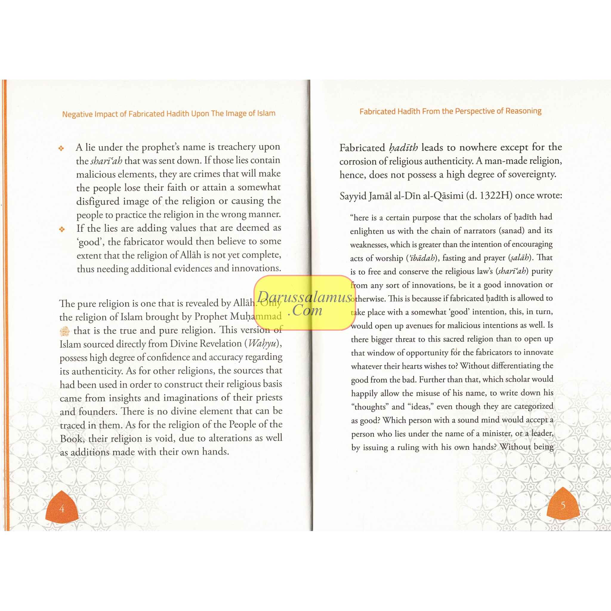 Negative Impact of Fabricated Hadith upon the Image of Islam、mySite、topwebapps