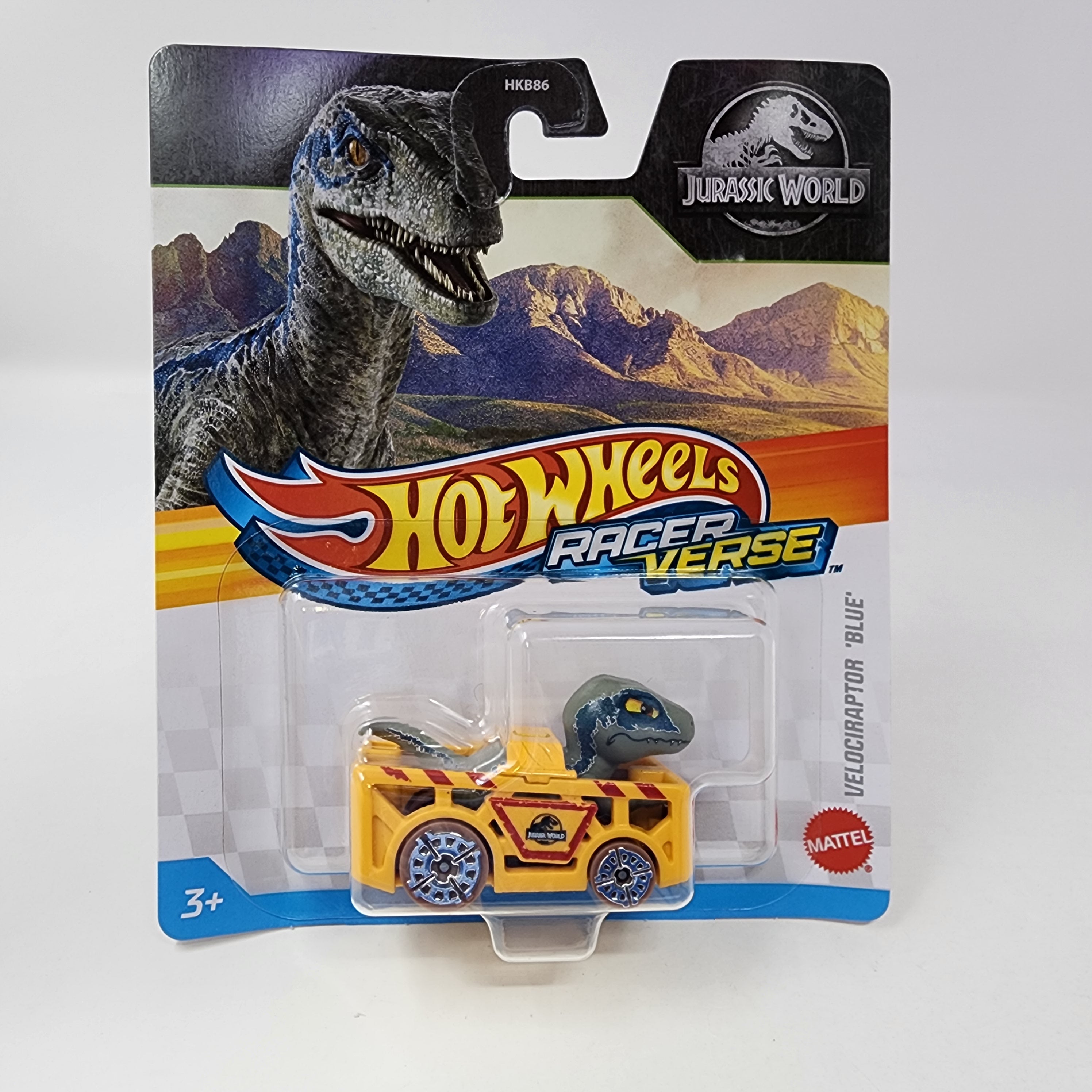 Velociraptor Blue Jurassic World * 2025 Hot Wheels Racer Verse Case C、mySite、hgirdovlk