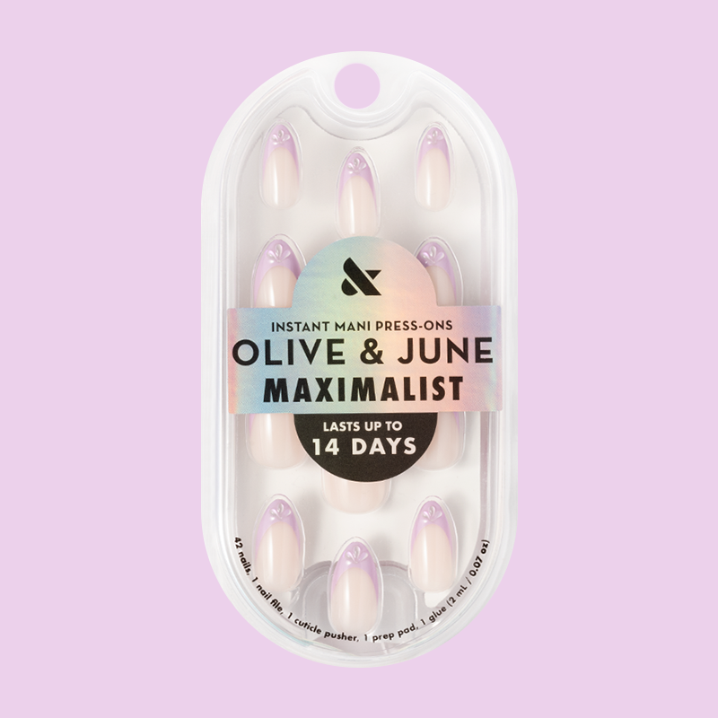 3D Iridescent Petal - Press-On | Medium | Almond、mySite、solidvoid