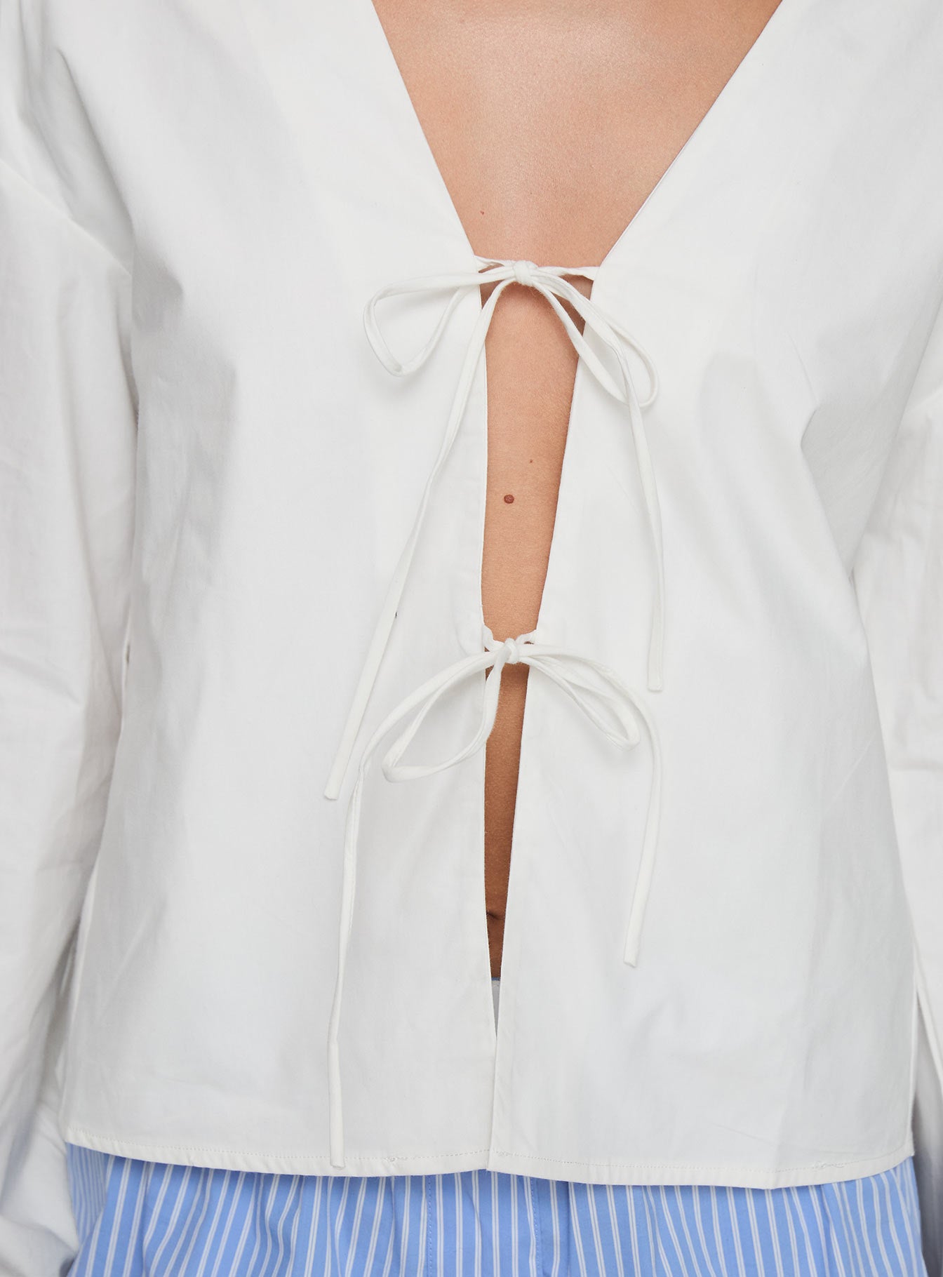 Rinon Long Sleeve Top White、mySite、solidvoid